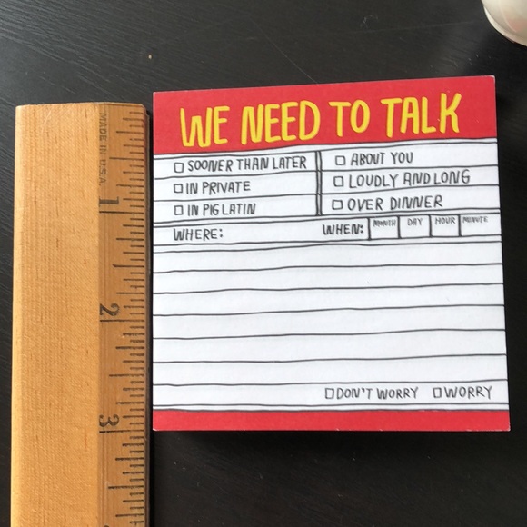 Funny sticky notes! Need to talk? Leave these around the house as needed! New - Picture 2 of 4